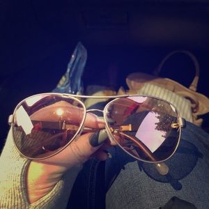 Burberry Aviator Polarized Sunglasses